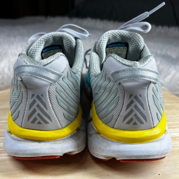 Hoka One One Clifton 5 Running Shoe Womens Sz 7.5 Cushioned Vapor Blue Iron Gray - Picture 2 of 16